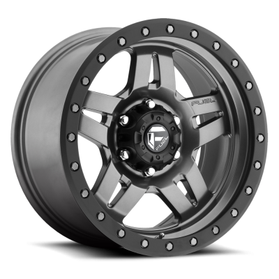 Aluminum Wheels 18X9 Anza D558 6 On 139.7 Matte Gunmetal Gray 106.1 Bore 19 Offset 5 Spoke Fuel Off Road Wheels