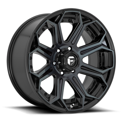 Aluminum Wheels 20X9 Siege D704 6 On 135 Gloss Black Machined Double Dark Tint 87.1 Bore 20 Offset Fuel Off Road Wheels