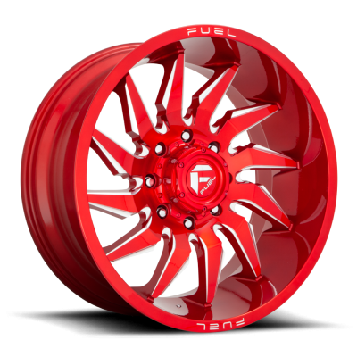 Aluminum Wheels 20X10 Saber D745 5 On 150 Candy Red Milled 110.2 Bore -18 Offset Fuel Off Road Wheels