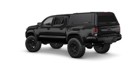 Tacoma Truck Bed Cap SmartCapEVOa Adventure Matte Black For 16-23 Toyota Tacoma 5 Foot Short Bed SmartCap