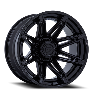 Aluminum Wheels 22X12 Brawl FC401MX 8 On 180 Matte Black/Gloss Black Lip 124.2 Bore -44 Offset Fuel Off Road Wheels
