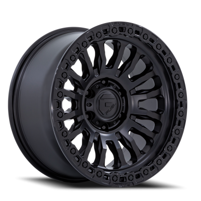 Aluminum Wheels 18X9 Rincon SBL FC857MB 6 On 139.7 Matte Black/Gloss Black Lip 106.1 Bore 1 Offset Fuel Off Road Wheels