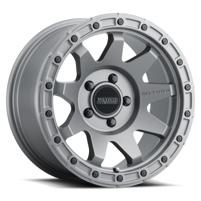 Aluminum Wheels 17x8.5 MR317 Bolt Pattern 5 On 127 Offset 0 Lip Size 0.83 Matte Titanium GY Method