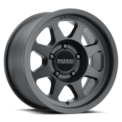 Aluminum Wheels 17x7.5 Bead Grip MR701 Bolt Pattern 5 On 110 Offset 30 Lip Size 0.98 Matte Black MB Method
