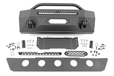 Front Bumper Hybrid 20 Inch Black LED Amber Toyota 4Runner 2WD/4WD (14-24) Rough Country
