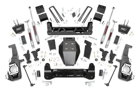 5 Inch Lift Kit Torsion Drop w/ Overloads Silverado/Sierra 2500HD/3500HD (20-26) Rough Country
