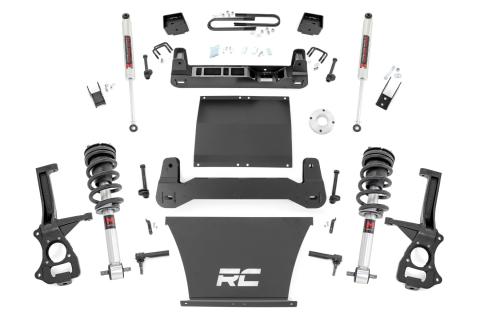 6 Inch Lift Kit Mono Leaf Rear M1 Struts/M1 Chevy Silverado 1500 2WD (25-26) Rough Country
