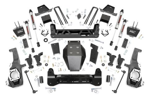 7 Inch Lift Kit Torsion Drop V2 Silverado/Sierra 2500HD/3500HD (20-26) Rough Country