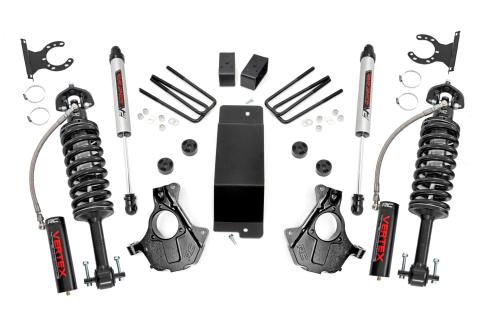 3.5 Inch GM Suspension Lift Knuckle Kit w/ Vertex and V2 Shocks (14-18 1500 PU 4WD Aluminum and Stamped Steel) Rough Country