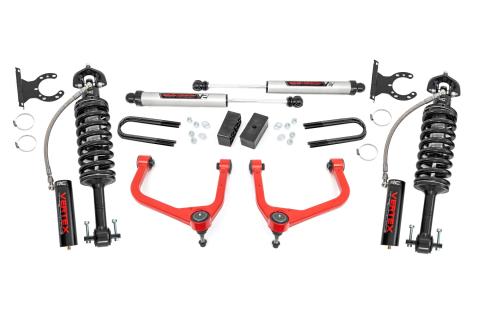3.5 Inch Lift Kit Mono Leaf Rear Vertex/V2 Red GMC Sierra 1500 (25-26) Rough Country