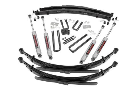 4 Inch Lift Kit Rear Springs Dana 44 Dodge W200 Truck/W300 Truck 4WD (1978-1980) Rough Country