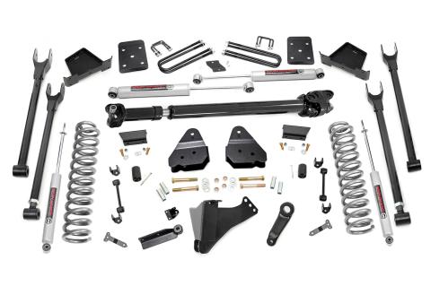 6 Inch Ford 4-Link Suspension Lift Kit 17-19 F-250/350 4WD w/Front Drive Shaft Diesel 4 Inch Axle w/o Overloads Rough Country