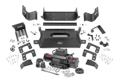 Hidden Winch Mount with 9500S Winch 21-Up Ford Bronco 4WD Rough Country