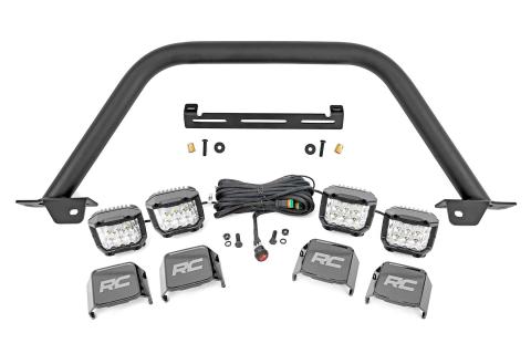 Safari Bar 3 Inch OSRAM (Quad) Wide OE Modular Steel Ford Bronco (21-25) Rough Country