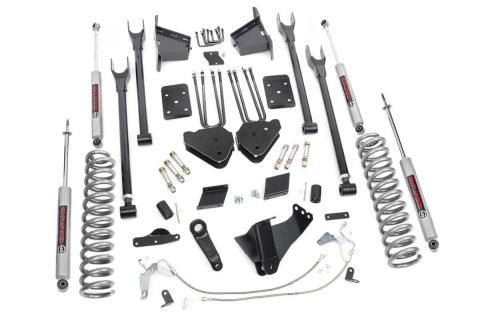 6 Inch Lift Kit 4-Link No OVLD Ford F-250 Super Duty 4WD (2015-2016) Rough Country