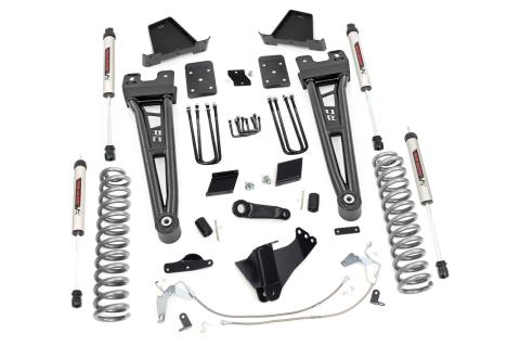 6 Inch Ford Radius Arm Suspension Lift Kit No Overload Springs w/V2 Shocks 11-14 F-250 Rough Country