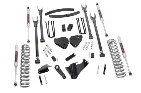 6 Inch Lift Kit Gas 4 Link M1 Ford F-250/F-350 Super Duty 4WD (05-07) Rough Country