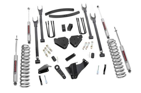 6 Inch Lift Kit Diesel 4 Link No OVLDS Ford F-250/F-350 Super Duty (05-07) Rough Country