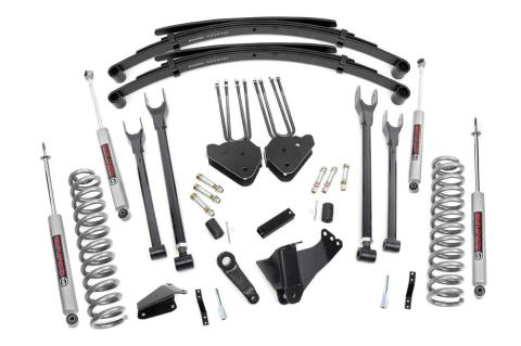 6 Inch Lift Kit Diesel 4 Link RR Spring Ford F-250/F-350 Super Duty (05-07) Rough Country
