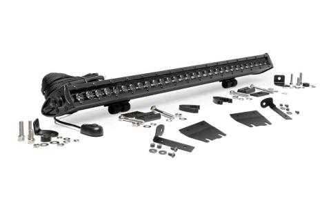 Jeep 30 Inch LED Hood Kit 18-20 Wrangler JL 20-Up Gladiator JT Black-Series Rough Country