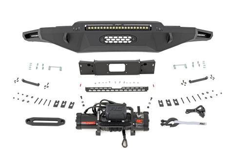 Hybrid Front Bumper 12000S Black LED Toyota Tundra 2WD/4WD (2022-2026) Rough Country