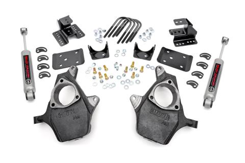Lowering Kit Knuckle 2 Inch FR 4 Inch RR Silverado/Sierra 1500 (07-14) Rough Country