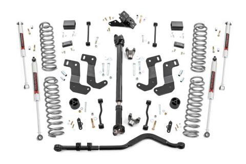 3.5 Inch Lift Kit C/A Drop Front D/S M1 Jeep Wrangler JL Rubicon (18-23) Rough Country