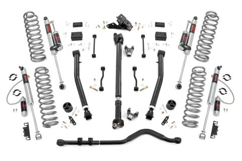 3.5 Inch Lift Kit Adj Lower FR D/S M1R Non-Rubicon Jeep Wrangler Unlimited (24-26) Rough Country