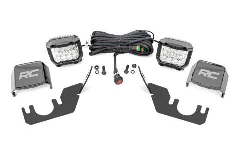 LED Light Rear Mount 3 Inch OSRAM Kawasaki Teryx 4 1000/Teryx 800 Rough Country