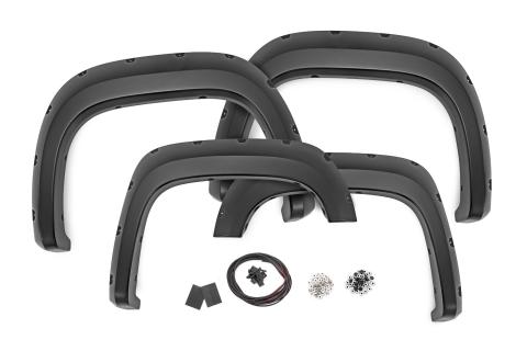 Pocket Fender Flares 5 Foot 9 Inch Bed 836 Stealth Gray GMC Sierra 1500 (07-13) Rough Country