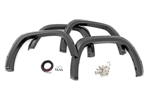 Pocket Fender Flares 218 Midnight Black Metallic Toyota Tundra (22-26) Rough Country