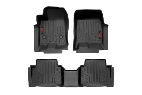 Floor Mats FR & RR Crew Chevy/GMC Canyon/Colorado 2WD/4WD (2023-2026) Rough Country