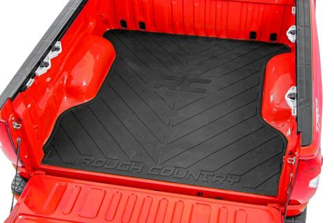 GM Bed Mat w/RC Logos 19-21 Silverado/Sierra 1500 6ft 6 Inch Bed Rough Country