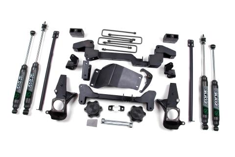 01-10 Silverado 1500/2500 HD/3500 HD 6 Inch Lift Kit With Nitro Shocks Zone Offroad