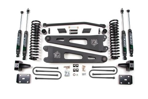 11 Ford F-250/F-350 Super Duty 4 Inch Radius Arm Lift Kit Diesel With Overload With Nitro Shocks Zone Offroad