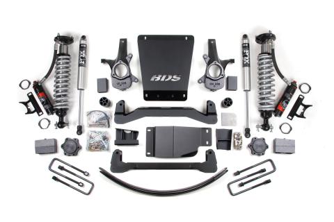 6 Inch Lift Kit FOX Performance Elite Block Kit and Add A Leaf Coil-Over 07-13 Silverado/Sierra 1500 4WD BDS Supsension