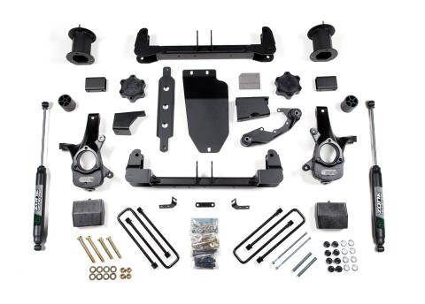 14-18 Silverado/Sierra 1500 4WD 6.5 Inch Lift Kit With Replacement Strut Cast Steel Arms With Rear Fox Shocks and Front Nitro Shocks Zone Offroad