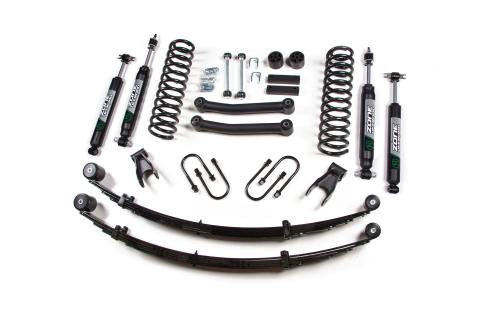 84-01 Jeep Cherokee XJ 4.5 Inch Lift Kit With Rear Springs Dana 35 Fox Shocks Zone Offroad