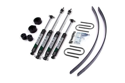 84-01 Jeep Cherokee XJ 2 Inch Lift Kit With Dana 35 Axle Fox Shocks Zone Offroad