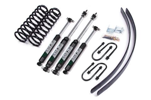 84-01 Jeep Cherokee XJ 3 Inch Coil Spring Lift Kit With Dana 35 Axle Fox Shocks Zone Offroad