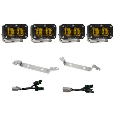 S2 SAE OEM Fog Light Replacement Kit 2024-On Toyota Tacoma TRD Pro/Trailhunter Amber Baja Designs
