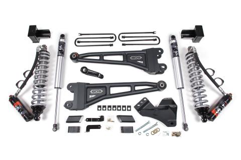 23-25 Ford F-450 4WD 4 Inch Radius Arm Suspension Lift Kit, 3.5 Inch Rear, Block - Fox 2.5 Performance Elite Series C/O Front, Fox 2.5 IFP Performance Series Rear BDS Suspension