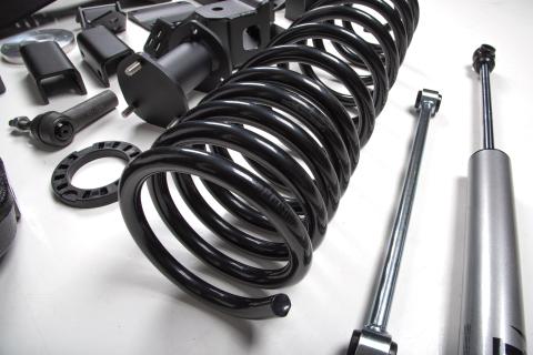 25-26 Ram 1500 4WD 4 Inch Suspension Lift Kit 3 Inch Rear Coil Spring - Large Bore - Fox 2.5 Performance Elite Series C/O Front, Fox 2.0 IFP Performance Series Rear BDS Suspension