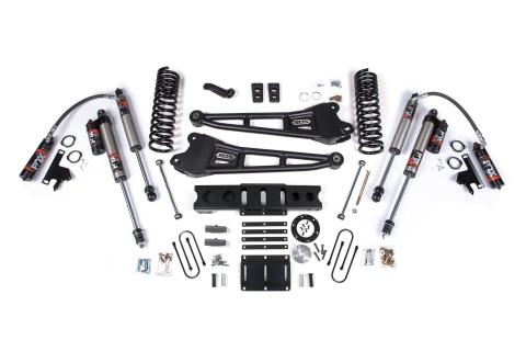 13-18 Ram 3500 4WD (Diesel) 6 Inch Radius Arm Suspension Lift Kit, 6-Bolt Indexing Ring, 4 Inch Rear Lift, Block - Fox 2.5 Performance Elite Series Shocks BDS Suspension