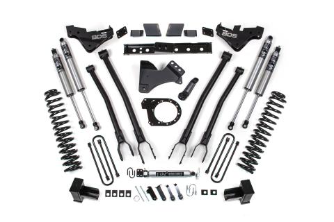 23-26 Ford F-250/F-350 Super Duty 4WD 7 Inch 4-Link Suspension Lift Kit, 6 Inch Rear, Leaf Spring, Diesel - Fox 2.5 Performance Series Shocks BDS Suspension