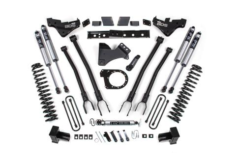 23-26 Ford F-250/F-350 Super Duty 4WD 7 Inch 4-Link Suspension Lift Kit, 6 Inch Rear, Leaf Spring, Diesel - Fox 2.0 Performance Series Shocks BDS Suspension