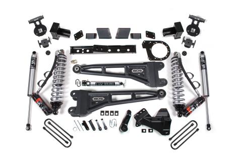 23-26 Ford F-250/F-350 SRW 4WD 7 Inch Radius Arm Suspension Lift Kit, 4.5 Inch Rear, Block, Diesel - Fox 2.5 Performance Elite Series C/O Front, Fox 2.5 IFP Performance Series Rear BDS Suspension