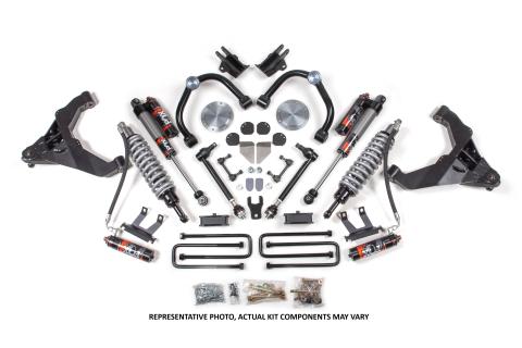 11-19 Chevrolet Silverado 2500HD/3500HD - GMC Sierra 2500HD/3500HD 4WD (Diesel) 3 Inch Coilover Conversion Kit, 2 Inch Rear Lift, Block w/o Overload - Fox 2.5 Performance Elite Series C/O, Fox 2.5 Performance Elite Series Shocks BDS Suspension
