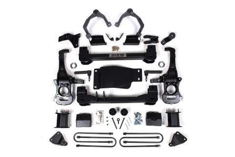 6 Inch Lift Kit For 25-Up Silverado/Sierra 1500 4WD W/ARC 5 Inch Rear, Block Spacer Front, Rear Shock Spacer Zone Offroad