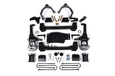 6 Inch Lift Kit For 25-Up Silverado/Sierra 1500 Custom/LT/LTZ/PPV/RST/WT/Elevation/PRO/SLE/SLT 4WD 5 Inch Rear Block Spacer Front Fox 2.0 ADV Series Rear Shock Zone Offroad
